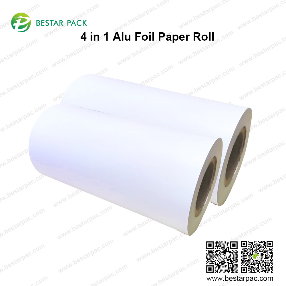 Rollo de papel de aluminio 4 en 1